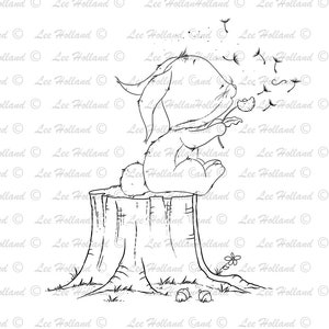 Wünsch dir Hasen, Digitaler Stempel, Kartenherstellung, Digi, Stamp,