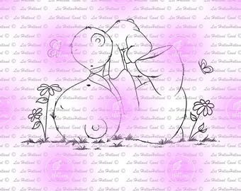 baby Teddy bear, Digi Stamp, Digital Stamps, Card making stamps