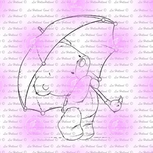 Peluche con paraguas, Sello digital, Fabricación de tarjetas, Digi