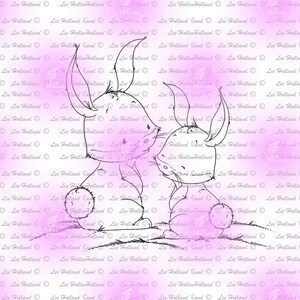 Cute Bunnies, Card making, digital stamp, digi, crafting, bunny, rabbit,