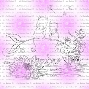 Make a wish mice, digital stamp, Card making, Digi, Stamp,