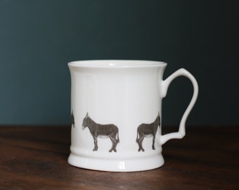 The Handsome Donkey Fine Bone China Tankard