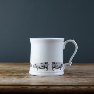 Happy Pig Fine Bone China Tankard