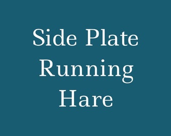 Running Hare Fine Bone China Side Plate