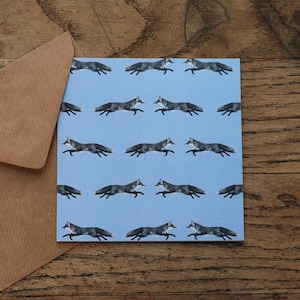 Dusty Blue 'The Smart Fox' Multi Card