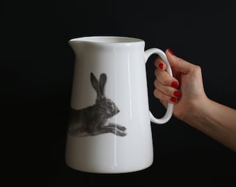 Running Hare Fine Bone China 4 Pint Jug