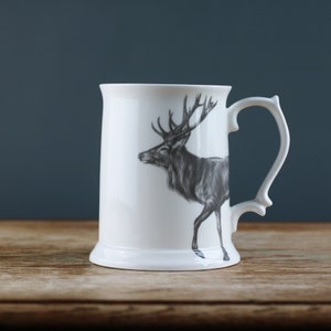 Strolling Stag Fine Bone China Pint Tankard zdjęcie 1