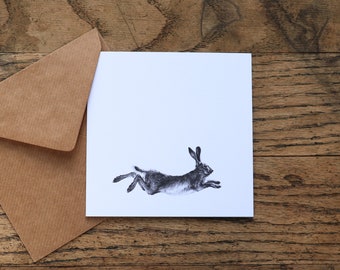 Art Card 'Running Hare'