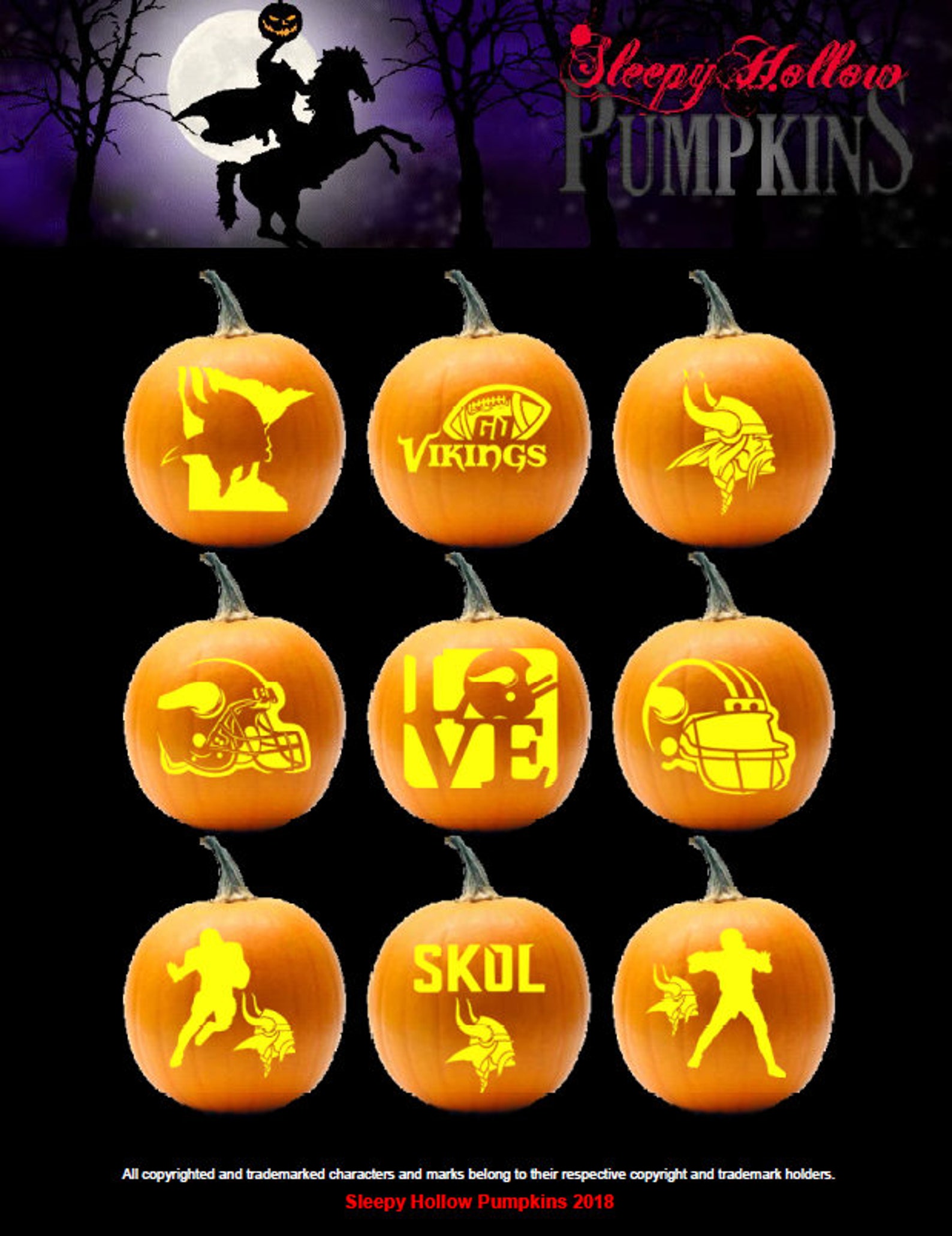 Vikings Pumpkin Carving Patterns Printable PDF Etsy vikings-pumpkin-carving-patterns-printable-pdf-etsy