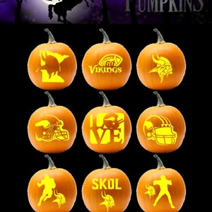 Vikings Pumpkin Carving Patterns - Printable PDF - Etsy Canada