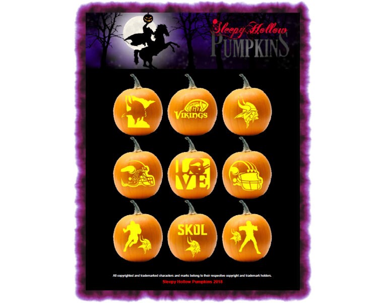 vikings-pumpkin-carving-patterns-printable-pdf-etsy