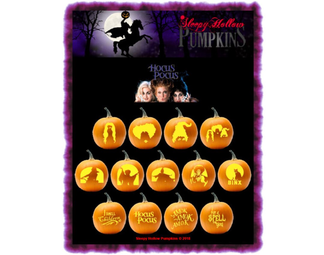 17 Sanderson Sisters Pumpkin Stencils And SVG Mom Wife Busy Life 