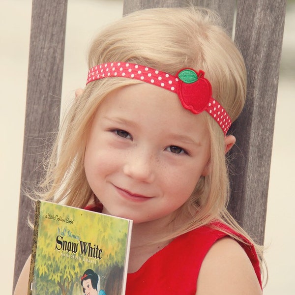 Girls Apple Headband - Back to School Head Band