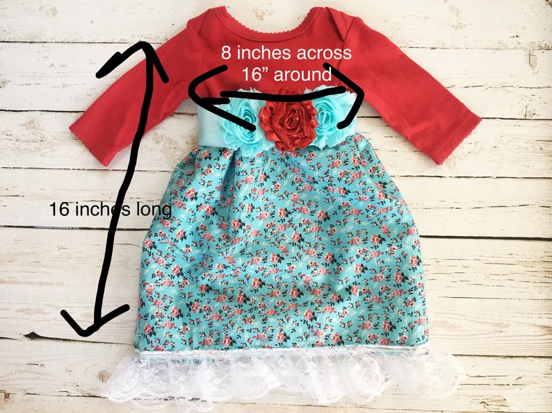 Upcycled Baby Dress Newborn Dress Baby Floral Dress Lace Trim Baby Dress Repurposed Clothing for Baby Unique Baby Gift for a Girl