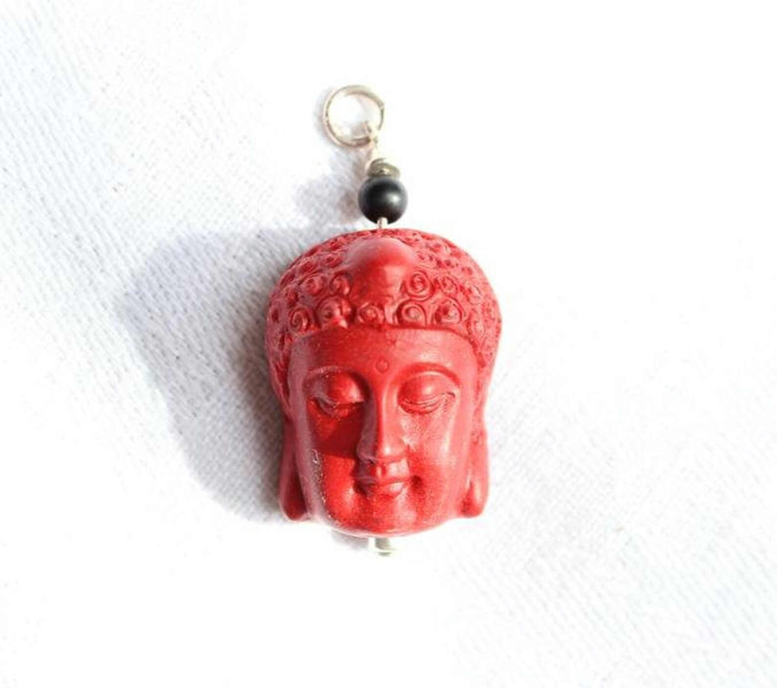 Rarity Buddhachain Pendant With a Red Buddha Etsy UK