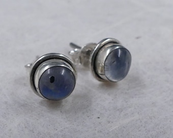 Dainty moonstone 925 silver earrings