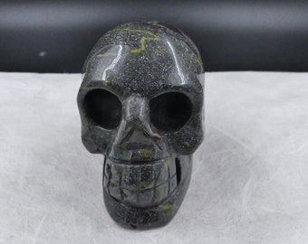 Skull: Green Jasper Skull