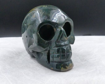 Skull: Green Jasper Skull