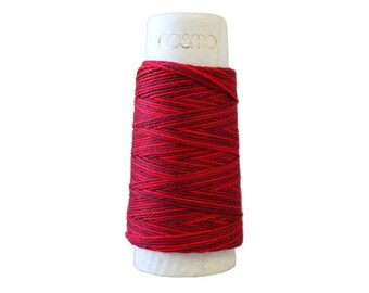 RED #15 Red Sashiko Thread Thick Matte Cotton Thread Japanese Cotton Thread for Sashiko Hand Embroidery