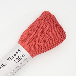126 PERSIMMON - Olympus Japanese Cotton Sashiko Thread - Large 100m Skeins - # 126 Persimmon
