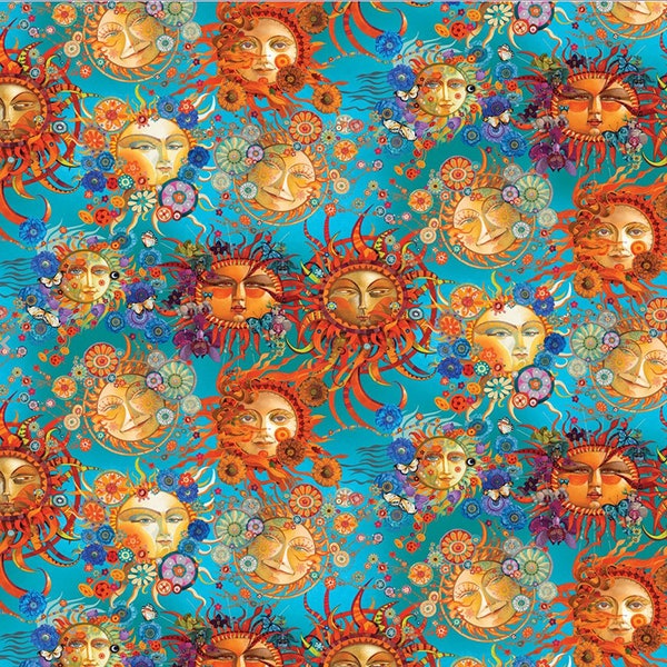 Season of the Sun Fabric - Etsy