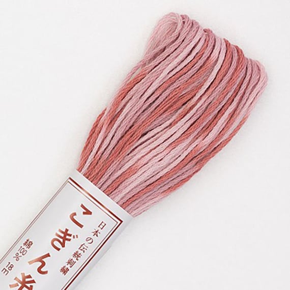 Olympus Sashiko Variegated Cotton Thread 53 Pink Valentine Olympus Sashiko Variegated Cotton Thread 53 Pink Valentine
