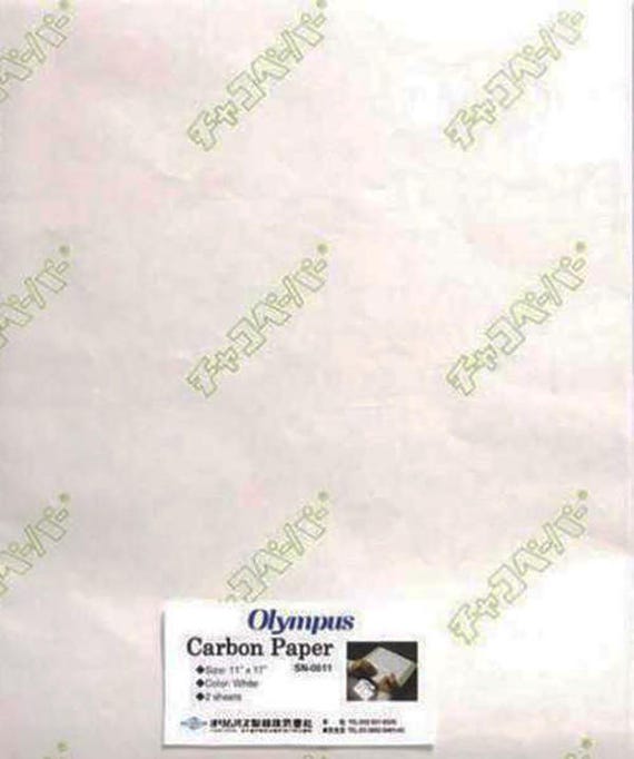 Olympus Carbon Tracing Paper - 11" x 17" (2 Sheets) - WHITE