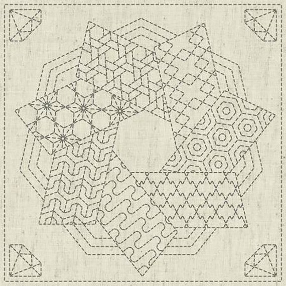 KAZA-GURUMA 4 - KF2021-20 - QH Textiles - Sashiko Pre