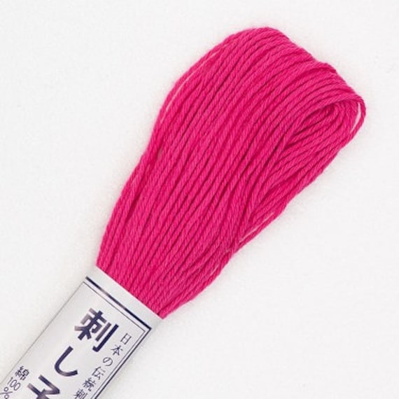 Olympus Sashiko Cotton Thread 21 Hot Pink Olympus Sashiko Cotton Thread 21 Hot Pink