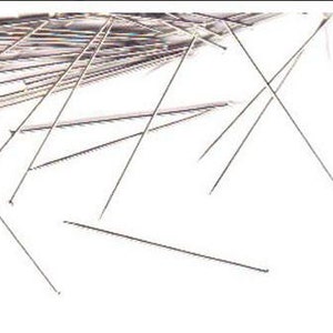 Sewing Notions - Fine Silk Pins With Glass Heads - 200 Box