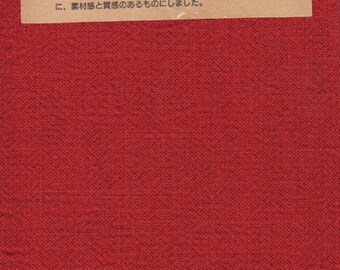 080 Red - Azumino-Momen - Japanese Asian Quilting Sewing Fabric - FAT QUARTER