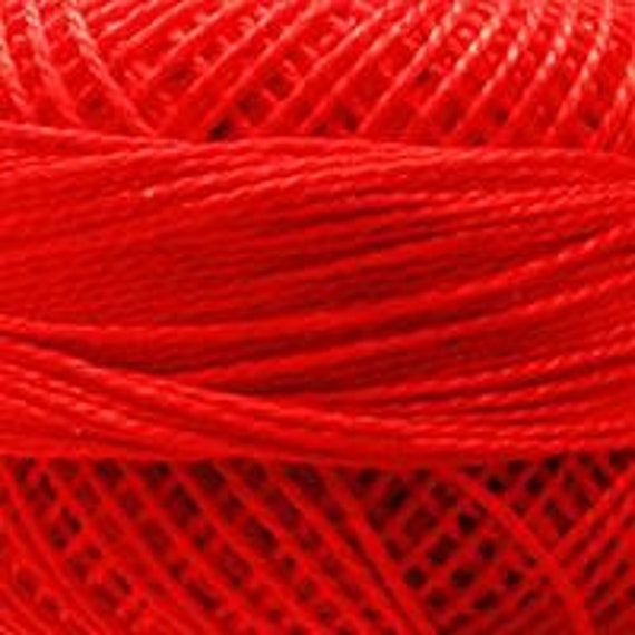 Perle Cotton: 1166 Bright Red Perle Cotton: 1166 Bright Red