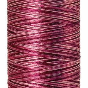 40wt - 9922 CRANBERRY FROST - Mettler Poly Sheen Multi-Colored - Embroidery & Decorative Sewing Thread