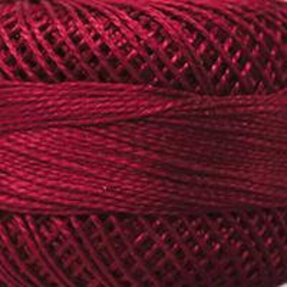 Perle Cotton: 1915 Dark Cranberry Perle Cotton: 1915 Dark Cranberry