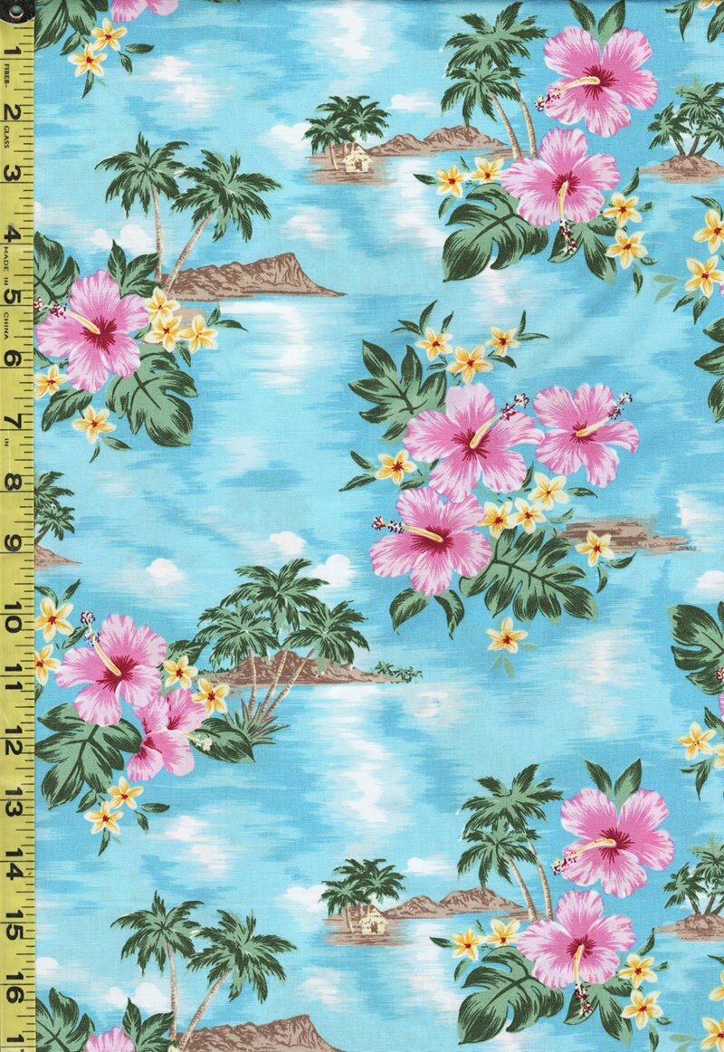 Tropical - Tropical Island and Hibiscus - TP-ZXQ-05-294 Tropical - Tropical Island and Hibiscus - TP-ZXQ-05-294