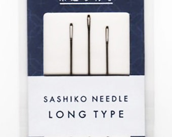 Sashiko Needles - Daruma LONG Sashiko Needles with Needle Threader