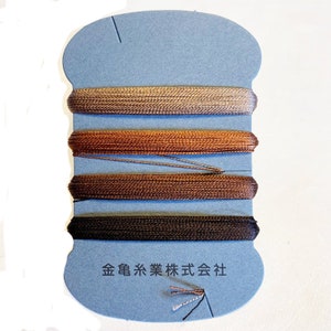 10 BROWNS - Silk Kinkame Thread Assortment - 100wt