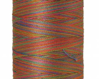 Mettler 50wt 9842 Variegated - Preppy Brights - Mettler Sewing Thread - VARIEGATED - 500 yard / 457m spools