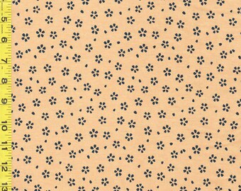 SALE - Sevenberry Kasuri Collection - Small Floating Indigo Cherry Blossoms - SB-88220D5-2-Tan - SAVE 30% - By the Yard