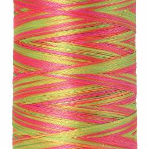 May include: A spool of pink, green, and gold thread with the text "Mettler" and "No. 40 800m/875yds" on the label.
