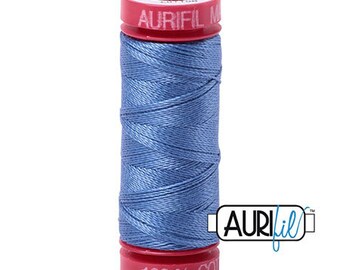 Aurifil 1128 - 12wt Cotton Thread - 54 yards - 1128 Light Blue Violet