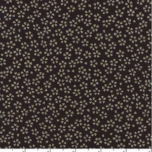 Japanese - Sevenberry Kasuri Collection - Small Floating Cherry Blossoms - SB-88222D1-14 - Ink - By the Half Yard