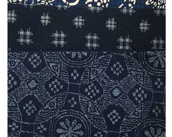CHARM PACK - 20 - 5" Japanese Traditional Indigo Fabric Squares - 10 Designs