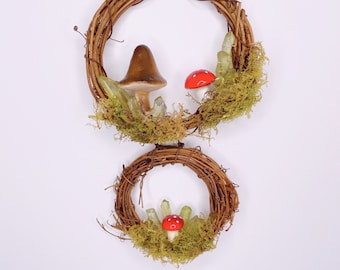 Mushroom Wreaths Wall Hangs