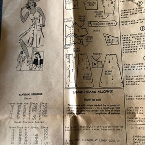Vintage dress pattern