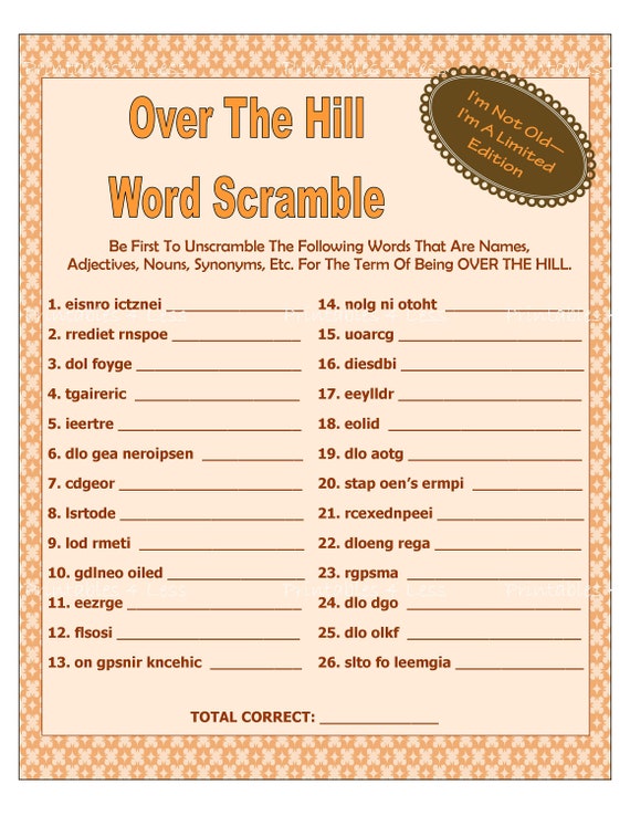 over-the-hill-game-over-the-hill-printable-diy-over-the-hill-etsy