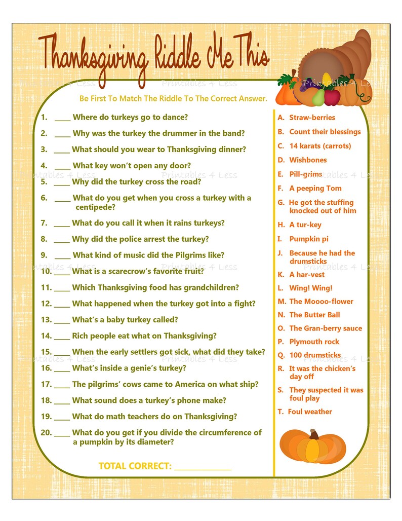 Thanksgiving Recreation, Printable Thanksgiving Riddle Video game, Thanksgiving Celebration Sport, Slide Bash Activity, Child Thanksgiving Activity - Printables 4 Fewer photo regarding Free Printable Thanksgiving Games for Adults titled Thanksgiving Recreation, Printable Thanksgiving Riddle Video game, Thanksgiving Celebration Recreation, Slide Social gathering Match, Child Thanksgiving Video game - Printables 4 A lot less