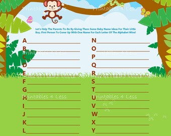 safari alphabet etsy