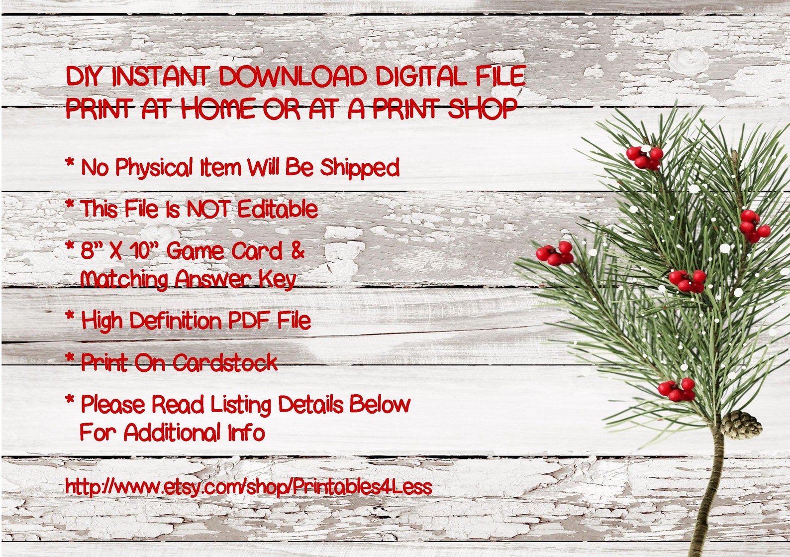 Christmas Riddle Game DIY Holiday Party Game Printable | Etsy