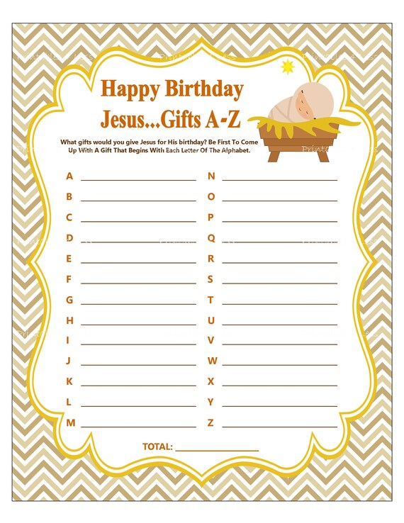 Christmas A Z Printable Christmas Game Christian Christmas Etsy Christmas A Z Printable Christmas Game Christian Christmas Etsy